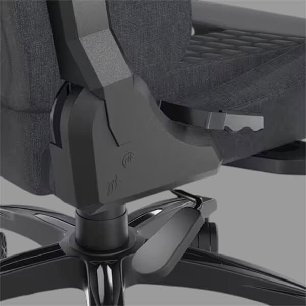 Corsair TC100 Relaxed Fabric Gaming Chair, Black/Grey